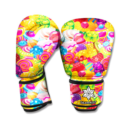 Candy And Jelly Pattern Print Boxing Gloves