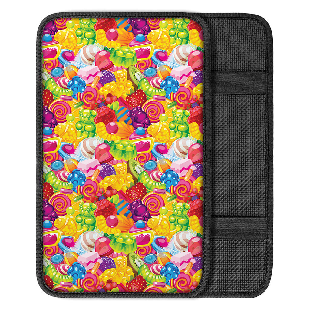 Candy And Jelly Pattern Print Car Center Console Cover