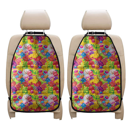 Candy And Jelly Pattern Print Car Seat Organizers
