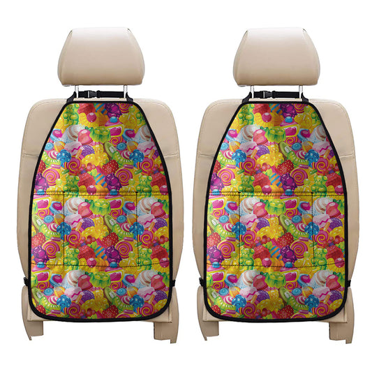 Candy And Jelly Pattern Print Car Seat Organizers