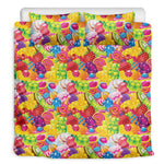 Candy And Jelly Pattern Print Duvet Cover Bedding Set