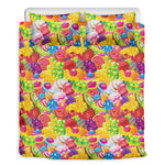 Candy And Jelly Pattern Print Duvet Cover Bedding Set