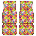 Candy And Jelly Pattern Print Front and Back Car Floor Mats