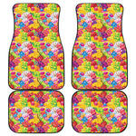 Candy And Jelly Pattern Print Front and Back Car Floor Mats