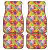 Candy And Jelly Pattern Print Front and Back Car Floor Mats
