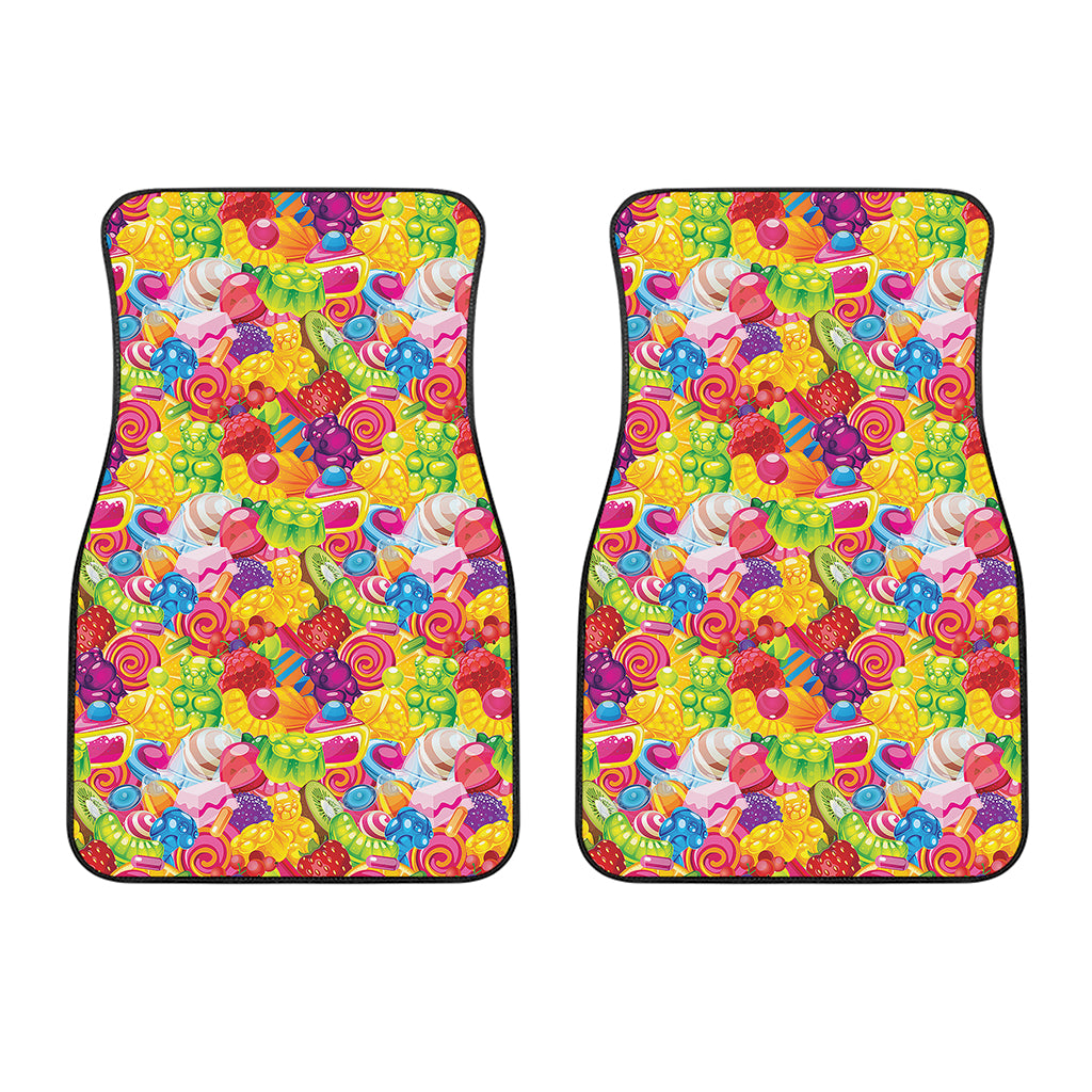 Candy And Jelly Pattern Print Front Car Floor Mats