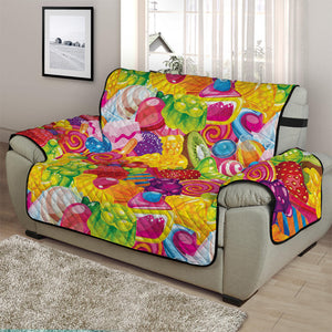 Candy And Jelly Pattern Print Half Sofa Protector