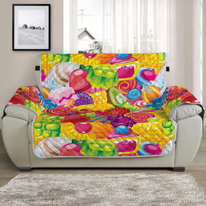 Candy And Jelly Pattern Print Half Sofa Protector