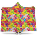 Candy And Jelly Pattern Print Hooded Blanket