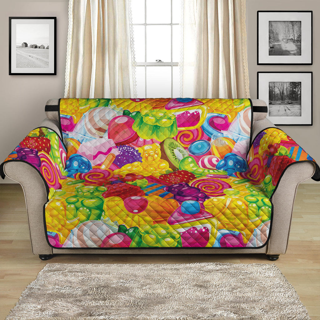 Candy And Jelly Pattern Print Loveseat Protector