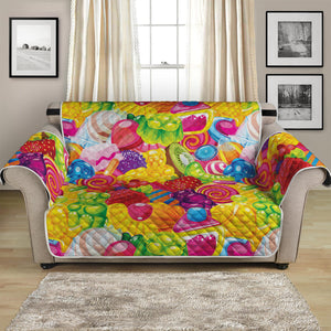 Candy And Jelly Pattern Print Loveseat Protector