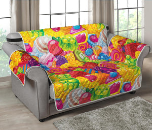 Candy And Jelly Pattern Print Loveseat Protector