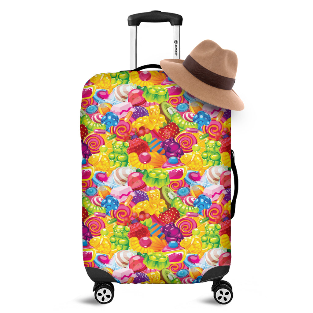 Candy And Jelly Pattern Print Luggage Cover