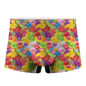 Candy And Jelly Pattern Print Men's Boxer Briefs