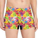 Candy And Jelly Pattern Print Men's Boxer Briefs