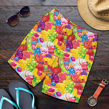 Candy And Jelly Pattern Print Men's Shorts