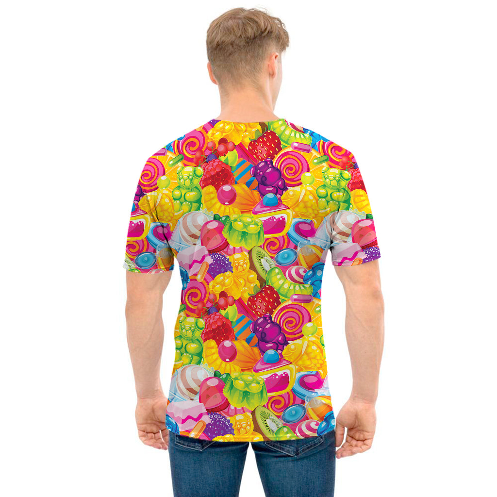 Candy And Jelly Pattern Print Men's T-Shirt