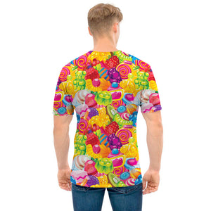 Candy And Jelly Pattern Print Men's T-Shirt