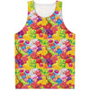 Candy And Jelly Pattern Print Men's Tank Top