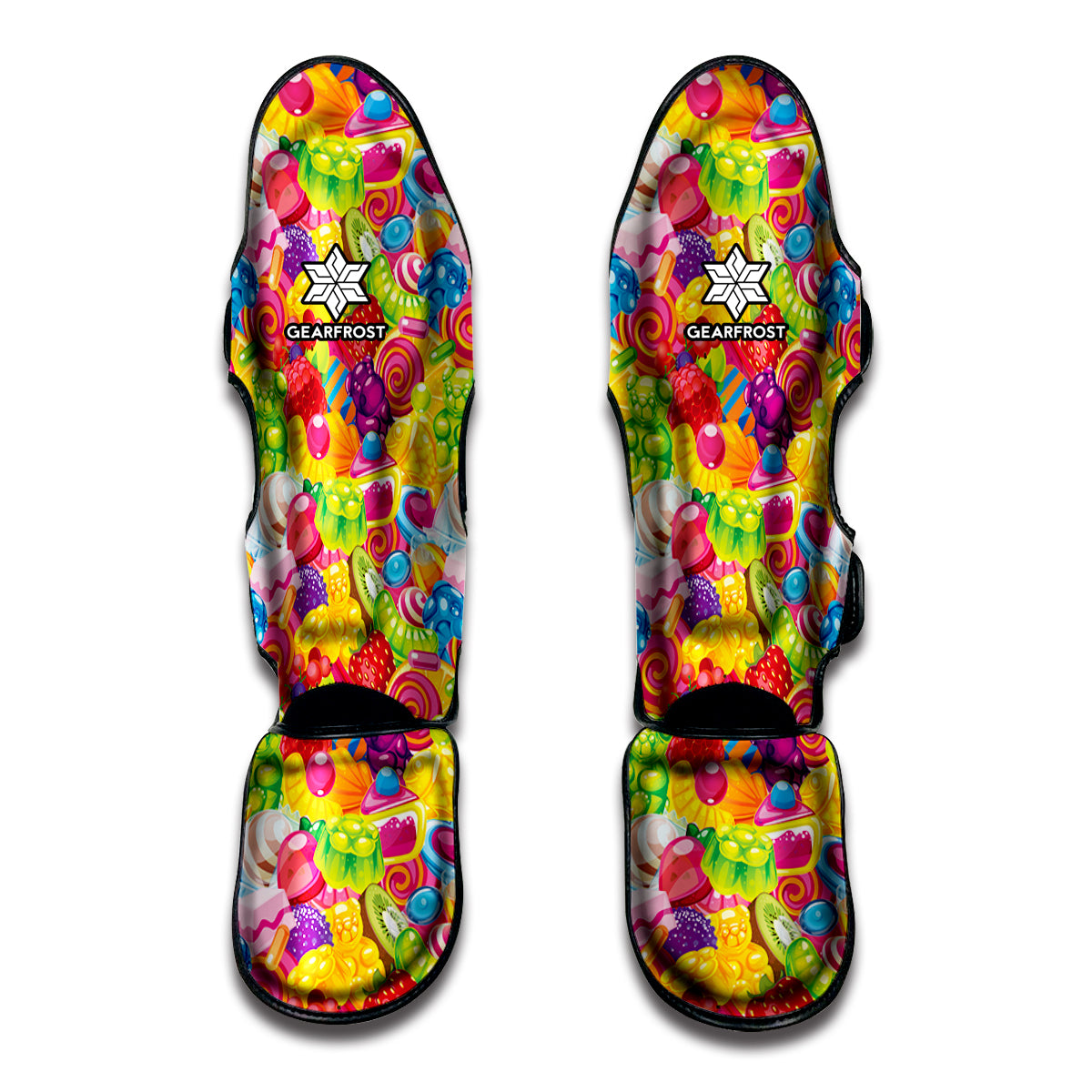 Candy And Jelly Pattern Print Muay Thai Shin Guard