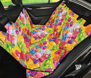 Candy And Jelly Pattern Print Pet Car Back Seat Cover