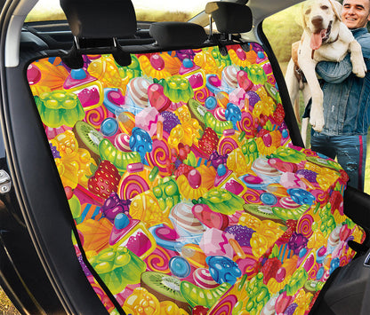 Candy And Jelly Pattern Print Pet Car Back Seat Cover