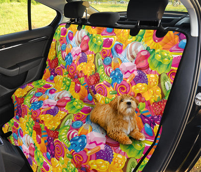 Candy And Jelly Pattern Print Pet Car Back Seat Cover