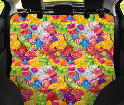 Candy And Jelly Pattern Print Pet Car Back Seat Cover