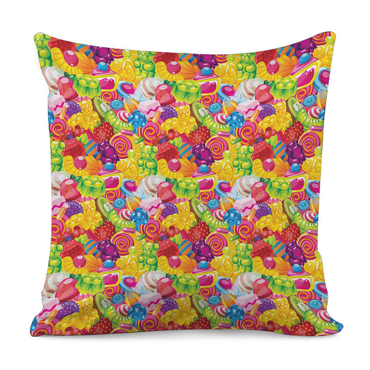 Candy And Jelly Pattern Print Pillow Cover