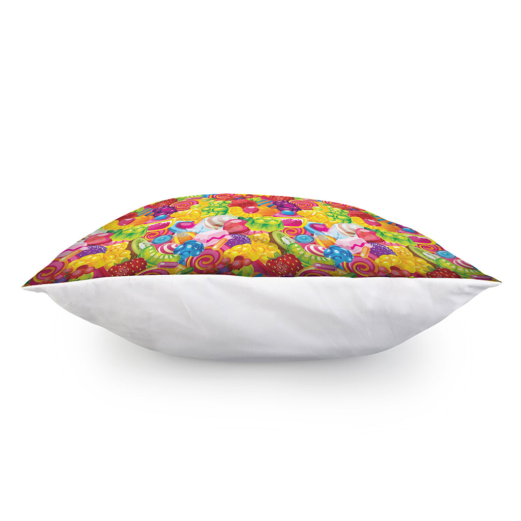 Candy And Jelly Pattern Print Pillow Cover