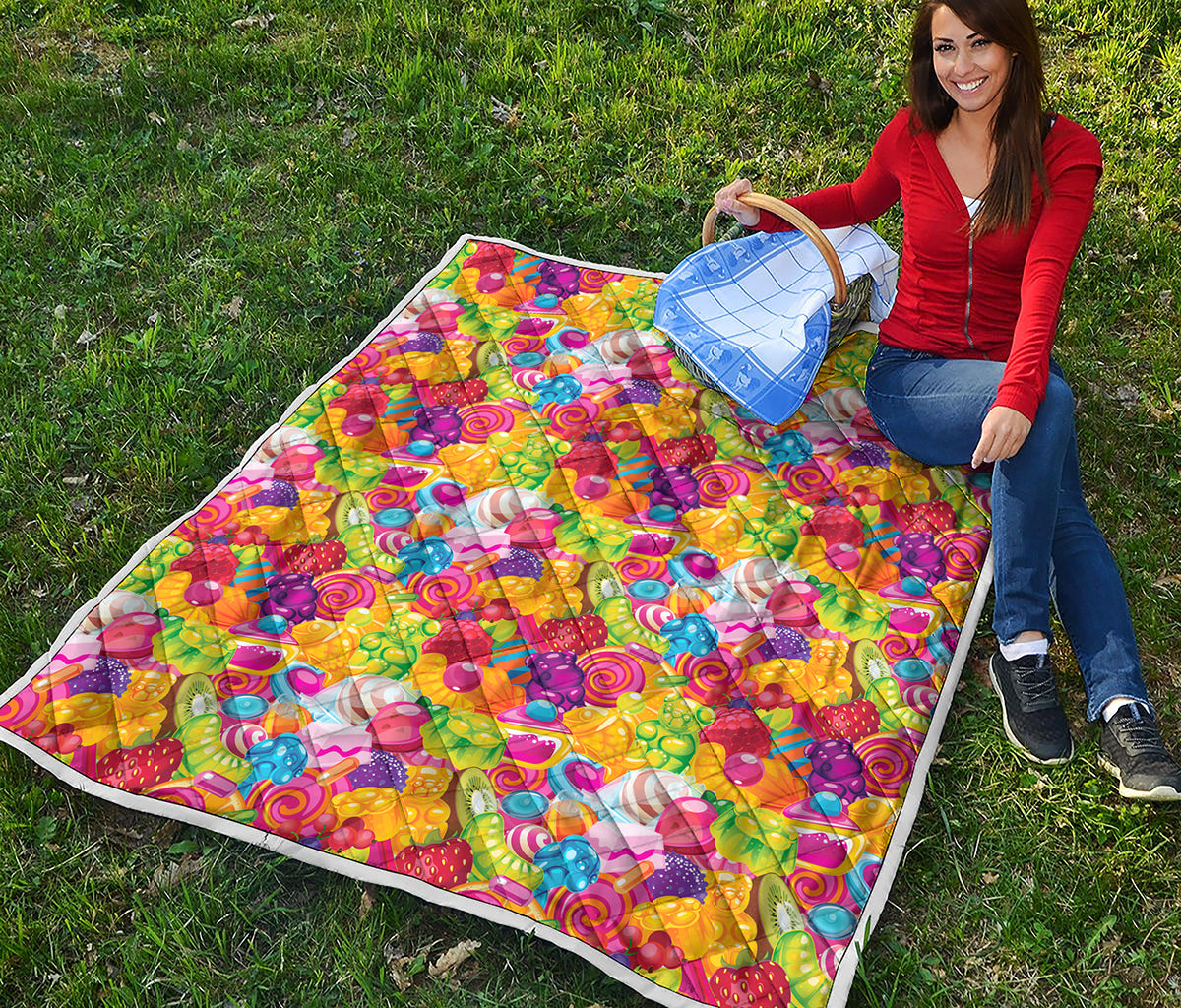 Candy And Jelly Pattern Print Quilt