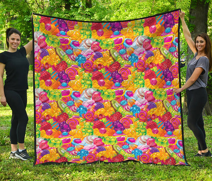 Candy And Jelly Pattern Print Quilt