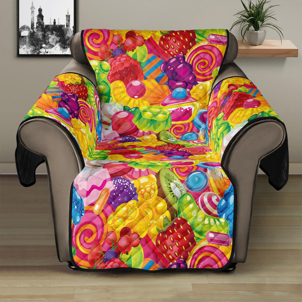 Candy And Jelly Pattern Print Recliner Protector