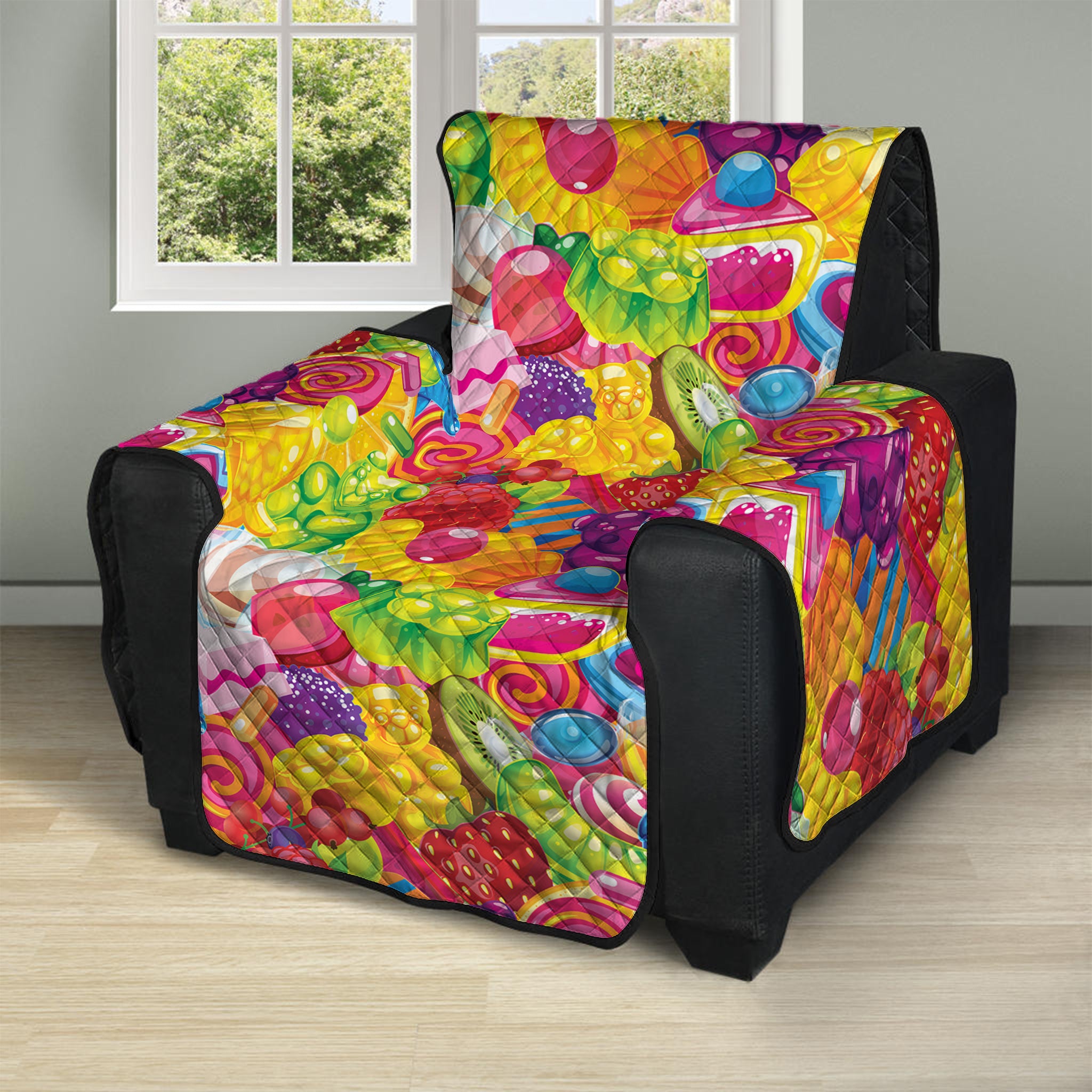 Candy And Jelly Pattern Print Recliner Protector