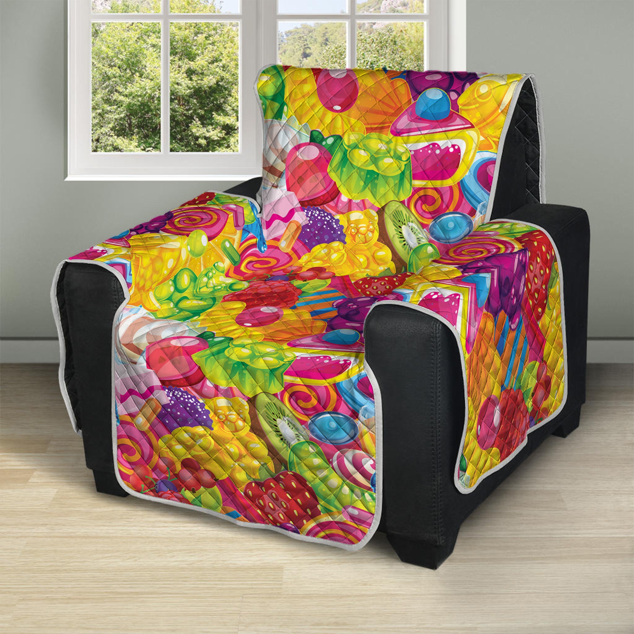 Candy And Jelly Pattern Print Recliner Protector