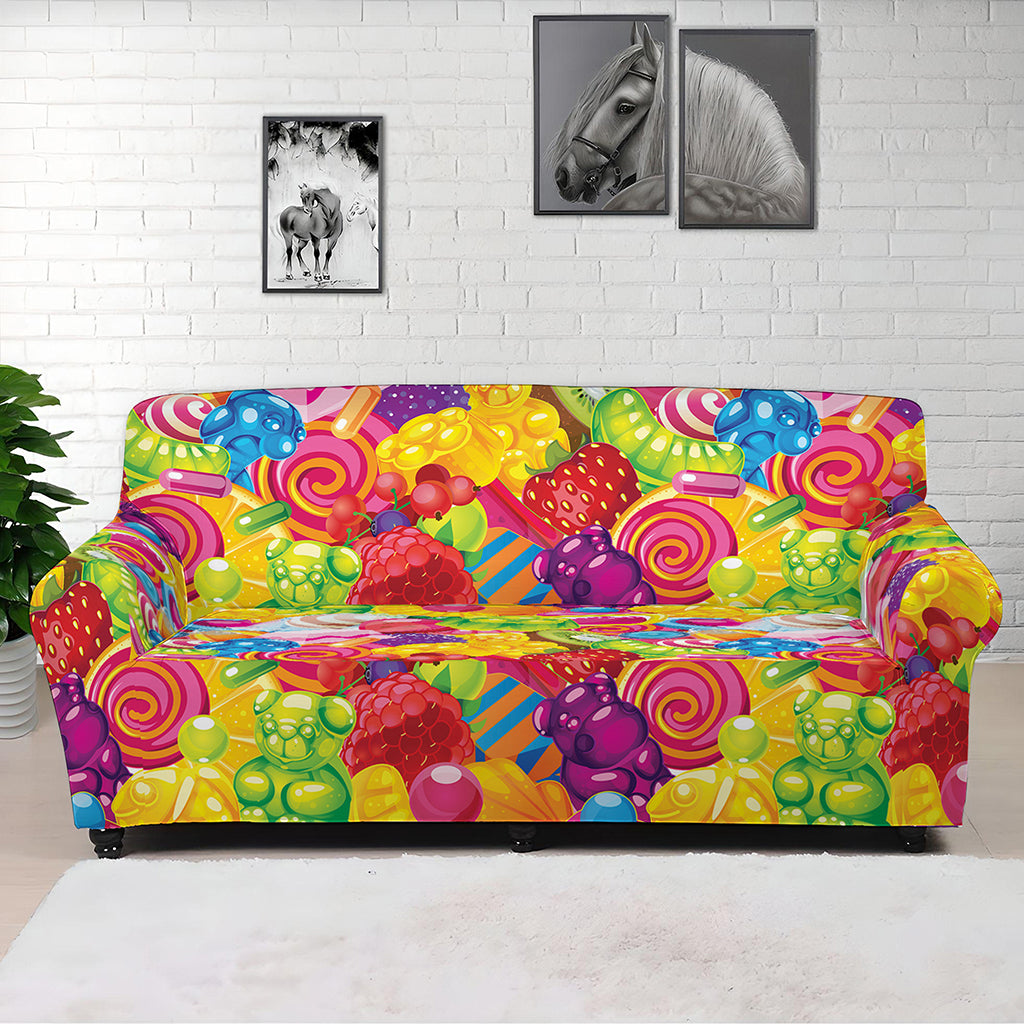 Candy And Jelly Pattern Print Sofa Cover