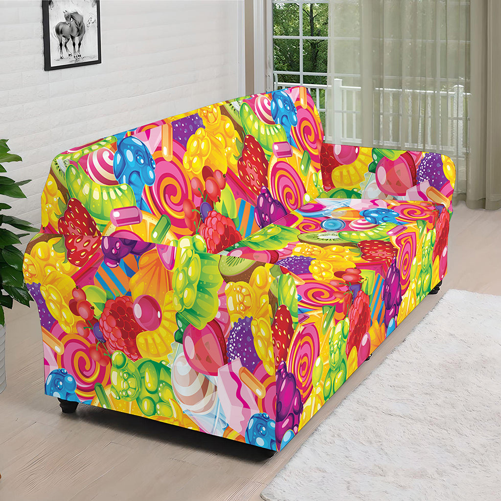 Candy And Jelly Pattern Print Sofa Cover