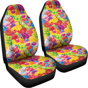 Candy And Jelly Pattern Print Universal Fit Car Seat Covers