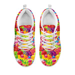 Candy And Jelly Pattern Print White Sneakers