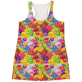 Candy And Jelly Pattern Print Women's Racerback Tank Top