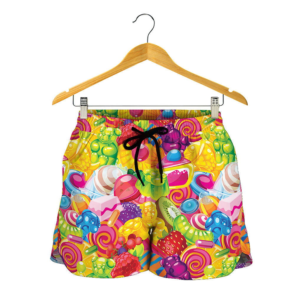 Candy And Jelly Pattern Print Women's Shorts