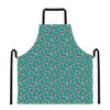 Candy And Santa Claus Hat Pattern Print Apron