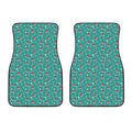 Candy And Santa Claus Hat Pattern Print Front Car Floor Mats