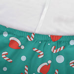 Candy And Santa Claus Hat Pattern Print Sofa Cover