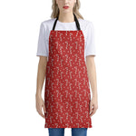 Candy Cane Polka Dot Pattern Print Apron