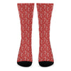 Candy Cane Polka Dot Pattern Print Crew Socks