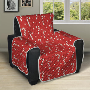 Candy Cane Polka Dot Pattern Print Recliner Protector