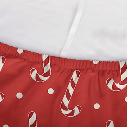 Candy Cane Polka Dot Pattern Print Sofa Cover