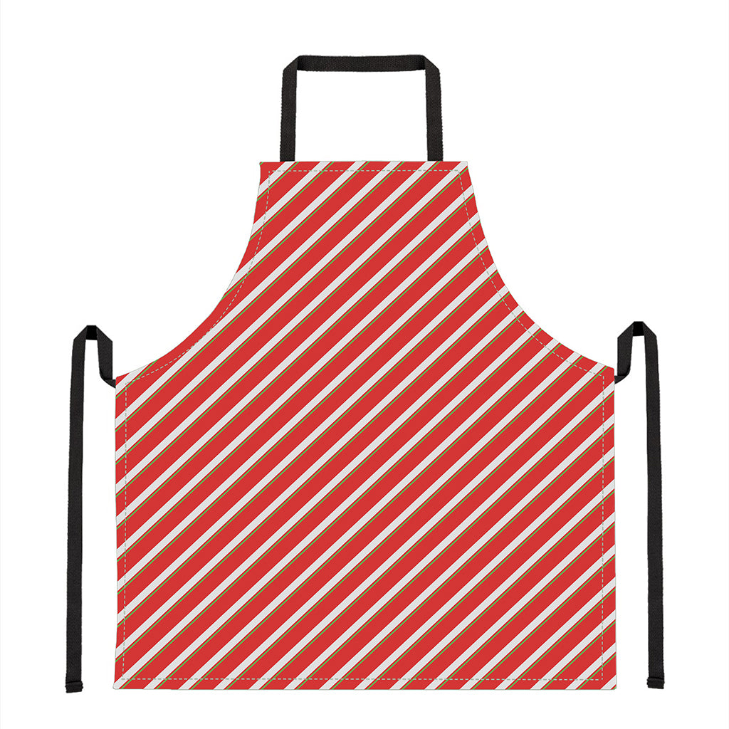 Candy Cane Stripe Pattern Print Apron