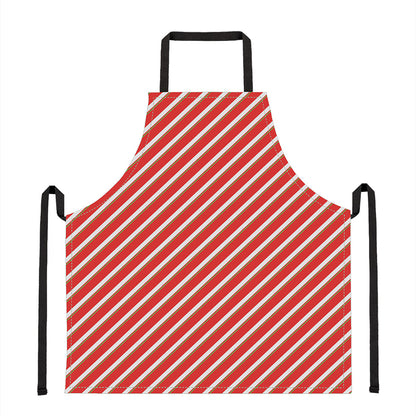 Candy Cane Stripe Pattern Print Apron